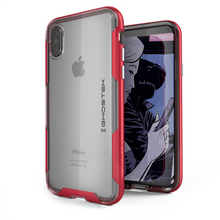 Cargar imagen en el visor de la galería, Ghostek Ultra Slim iPhone X Case with Bumper Cushion Technology and Hybrid Drop Protection for Apple iPhone X 10 (2017) | Red (Color in image: Red)
