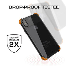 Cargar imagen en el visor de la galería, iPhone X Crystal Clear Case, Ghostek Covert2 Soft Skin Cover with Silicone Gel Corners | Enhanced State of the Art Fabrication | Face ID Compatible &amp; Supports Wireless Charging | Orange (Color in image: Red)
