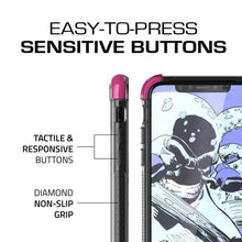 Cargar imagen en el visor de la galería, Apple iPhone X Case, Ghostek Covert 2 Series Stylish Durable with Diamond Grip | Shock Reduction with Silicone Gel Corners | Pink (Color in image: Orange)
