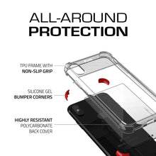 Cargar imagen en el visor de la galería, iPhone X Case, Military Grade Standard Drop Tested &amp; Supports Wireless Charging | Ghostek Covert 2 Series – Perfect Ultra Slim Protection | Red (Color in image: Black)
