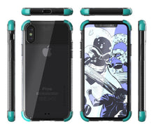 Cargar imagen en el visor de la galería, Ghostek Ultra Slim iPhone X Case with Shock Absorption &amp; Supports Wireless Charging | Covert 2 Series Enhanced Unique Diamond Grip | Teal (Color in image: Pink)
