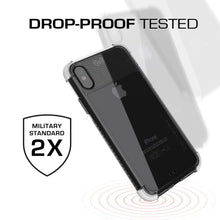 Cargar imagen en el visor de la galería, iPhone X Slim Clear Case, Ghostek Covert 2 Series Ultra Thin Shockproof Protective Cover | Hybrid Impact Drop Protection Technology | White (Color in image: Orange)
