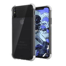 Cargar imagen en el visor de la galería, iPhone X Slim Clear Case, Ghostek Covert 2 Series Ultra Thin Shockproof Protective Cover | Hybrid Impact Drop Protection Technology | White (Color in image: White)
