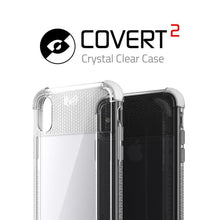 Cargar imagen en el visor de la galería, iPhone X Slim Clear Case, Ghostek Covert 2 Series Ultra Thin Shockproof Protective Cover | Hybrid Impact Drop Protection Technology | White (Color in image: Pink)
