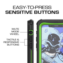 Load image into Gallery viewer, iPhone X Waterproof Case, Ghostek Nautical Rugged Heavy Duty + Screen Protector | Premium Protective Construction iPhone10 | Green 
