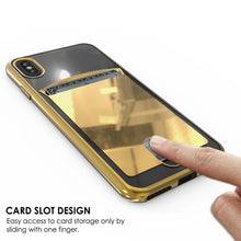 Load image into Gallery viewer, iPhone X Case, PUNKcase [LUCID Series] Slim Fit Protective Dual Layer Armor Cover W/ Scratch Resistant PUNKSHIELD Screen Protector [GOLD] (Color in image: Silver)
