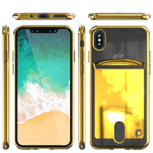 Load image into Gallery viewer, iPhone X Case, PUNKcase [LUCID Series] Slim Fit Protective Dual Layer Armor Cover W/ Scratch Resistant PUNKSHIELD Screen Protector [GOLD] 
