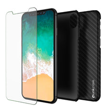 Cargar imagen en el visor de la galería, iPhone X Case, Punkcase CarbonShield, Heavy Duty &amp; Ultra Thin 2 Piece Dual Layer [shockproof] 
