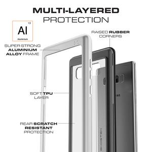 Galaxy Note 8, Ghostek Atomic Slim Galaxy Note 8 Case Shockproof Impact Hybrid Modern Design  | Red (Color in image: Gold)