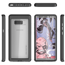 Cargar imagen en el visor de la galería, Galaxy Note 8, Ghostek Atomic Slim Galaxy Note 8 Case Shockproof Impact Hybrid Modern Design  | Black (Color in image: Gold)
