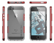 Cargar imagen en el visor de la galería, iPhone SE/5S/5 Case Ghostek® Cloak Red Slim | Tempered Glass | Lifetime Warranty Exchange (Color in image: silver)
