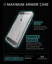 Cargar imagen en el visor de la galería, iPhone SE/5S/5 Case Ghostek® Cloak Silver Slim | Tempered Glass | Lifetime Warranty Exchange (Color in image: space grey)
