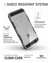 Cargar imagen en el visor de la galería, iPhone SE/5S/5 Case Ghostek® Cloak Space Grey Series | Tempered Glass | Lifetime Warranty Exchange (Color in image: red)
