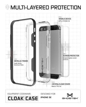Cargar imagen en el visor de la galería, iPhone SE/5S/5 Case Ghostek® Cloak Space Grey Series | Tempered Glass | Lifetime Warranty Exchange (Color in image: pink)
