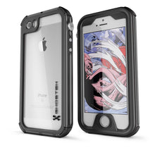 Cargar imagen en el visor de la galería, iPhone SE/5S/5 Waterproof Case, Ghostek® Atomic 3.0 Black Series | Underwater | Touch-ID (Color in image: Black)
