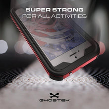 Cargar imagen en el visor de la galería, iPhone 8+ Plus Waterproof Case, Ghostek® Atomic 3.0 Red Series | Underwater | Touch-ID 
