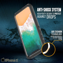 Cargar imagen en el visor de la galería, iPhone X Case, PUNKCase [CRYSTAL SERIES] Cover W/ Attached Screen Protector [BLACK] (Color in image: Light Green)
