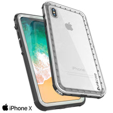 Cargar imagen en el visor de la galería, iPhone X Case, PUNKCase [CRYSTAL SERIES] Cover W/ Attached Screen Protector [WHITE] (Color in image: Purple)
