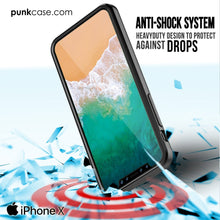 Cargar imagen en el visor de la galería, iPhone X Case, PUNKcase [LUCID 2.0 Series] [Slim Fit] Armor Cover W/Integrated Anti-Shock System &amp; Tempered Glass PUNKSHIELD Screen Protector [Black] (Color in image: Pink)
