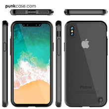 Cargar imagen en el visor de la galería, iPhone X Case, PUNKcase [LUCID 2.0 Series] [Slim Fit] Armor Cover W/Integrated Anti-Shock System &amp; Tempered Glass PUNKSHIELD Screen Protector [Black] (Color in image: White)
