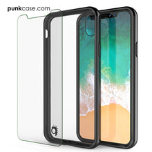 Cargar imagen en el visor de la galería, iPhone X Case, PUNKcase [LUCID 2.0 Series] [Slim Fit] Armor Cover W/Integrated Anti-Shock System &amp; Tempered Glass PUNKSHIELD Screen Protector [Black] (Color in image: Teal)

