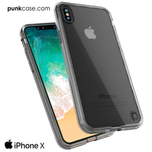 Cargar imagen en el visor de la galería, iPhone X Case, PUNKcase [LUCID 2.0 Series] [Slim Fit] Armor Cover W/Integrated Anti-Shock System &amp; Tempered Glass PUNKSHIELD Screen Protector [Clear] (Color in image: Teal)
