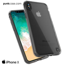 Cargar imagen en el visor de la galería, iPhone X Case, PUNKcase [LUCID 2.0 Series] [Slim Fit] Armor Cover W/Integrated Anti-Shock System &amp; Tempered Glass Screen Protector [Crystal Black] (Color in image: Pink)
