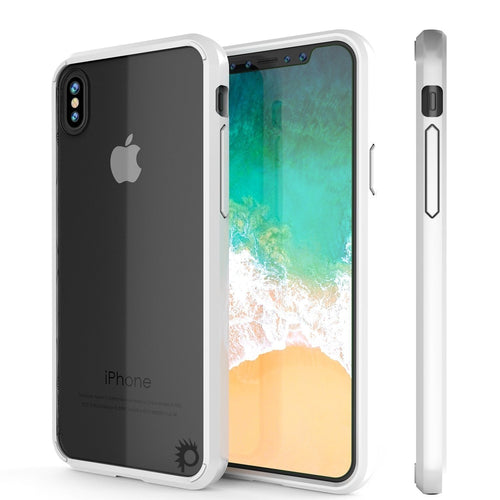 iPhone XS Max Case, PUNKcase [Lucid 2.0 Series] [Slim Fit] Armor Cover [White] (Color in image: White)