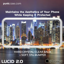 Cargar imagen en el visor de la galería, iPhone X Case, PUNKcase [LUCID 2.0 Series] [Slim Fit] Armor Cover W/Integrated Anti-Shock System &amp; Tempered Glass PUNKSHIELD Screen Protector [White] (Color in image: Pink)
