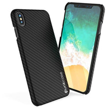 Cargar imagen en el visor de la galería, iPhone X Case, Punkcase CarbonShield, Heavy Duty &amp; Ultra Thin 2 Piece Dual Layer [shockproof] 
