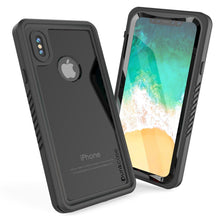Load image into Gallery viewer, iPhone XS Max Waterproof Case, Punkcase [Extreme Series] Armor Cover W/ Built In Screen Protector [Black] (Color in image: Red)
