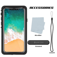 Load image into Gallery viewer, iPhone XS Max Waterproof Case, Punkcase [Extreme Series] Armor Cover W/ Built In Screen Protector [Black] (Color in image: Clear)
