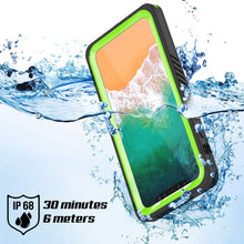 Cargar imagen en el visor de la galería, iPhone XS Max Waterproof Case, Punkcase [Extreme Series] Armor Cover W/ Built In Screen Protector [Light Green] (Color in image: Teal)
