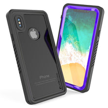 Load image into Gallery viewer, iPhone XS Max Waterproof Case, Punkcase [Extreme Series] Armor Cover W/ Built In Screen Protector [Purple] (Color in image: Red)
