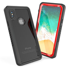 Cargar imagen en el visor de la galería, iPhone XS Max Waterproof Case, Punkcase [Extreme Series] Armor Cover W/ Built In Screen Protector [Red] (Color in image: Teal)
