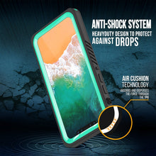 Cargar imagen en el visor de la galería, iPhone XS Max Waterproof Case, Punkcase [Extreme Series] Armor Cover W/ Built In Screen Protector [Teal] (Color in image: Black)

