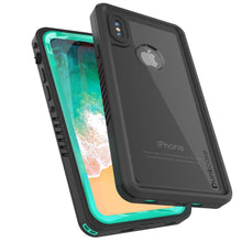 Cargar imagen en el visor de la galería, iPhone XS Max Waterproof Case, Punkcase [Extreme Series] Armor Cover W/ Built In Screen Protector [Teal] (Color in image: Purple)

