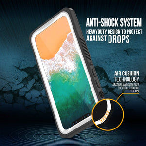 iPhone XS Max Waterproof Case, Punkcase [Extreme Series] Armor Cover W/ Built In Screen Protector [White] (Color in image: Pink)