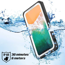 Cargar imagen en el visor de la galería, iPhone XS Max Waterproof Case, Punkcase [Extreme Series] Armor Cover W/ Built In Screen Protector [White] (Color in image: Light Blue)
