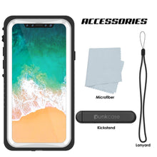 Cargar imagen en el visor de la galería, iPhone XS Max Waterproof Case, Punkcase [Extreme Series] Armor Cover W/ Built In Screen Protector [White] (Color in image: Clear)

