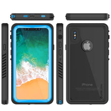 Cargar imagen en el visor de la galería, iPhone XS Max Waterproof Case, Punkcase [Extreme Series] Armor Cover W/ Built In Screen Protector [Light Blue] (Color in image: Teal)
