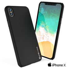 Cargar imagen en el visor de la galería, iPhone X Case, Punkcase [Solid Series] Ultra Thin Cover [shockproof] [dirtproof] for Apple iPhone 10 [Black] 
