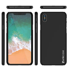 Cargar imagen en el visor de la galería, iPhone X Case, Punkcase [Solid Series] Ultra Thin Cover [shockproof] [dirtproof] for Apple iPhone 10 [Black] 
