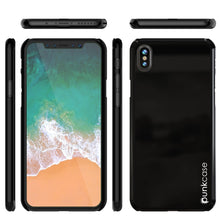 Cargar imagen en el visor de la galería, iPhone X Case, Punkcase [Solid Series] Ultra Thin Cover [shockproof] [dirtproof] for Apple iPhone 10 [Jet black] 
