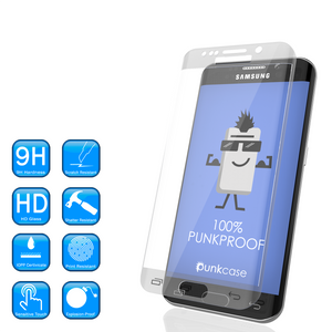 Galaxy Note 7 Clear Screen Protector, Punkcase Glass SHIELD  0.33mm Thick 9H Tempered Glass (Color in image: White)