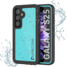 Cargar imagen en el visor de la galería, Galaxy S25 Case impermeable Punkcase Studstar Teal Thin 6.2ft submarino IP68 Choque/prueba de nieve
