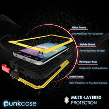 Cargar imagen en el visor de la galería, Galaxy S6 EDGE  Case, PUNKcase Metallic Neon Shockproof  Slim Metal (Color in image: black)
