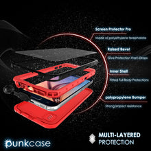 Load image into Gallery viewer, Galaxy S6 Waterproof Case PunkCase StudStar Red Thin 6.6ft Underwater IP68 Shock/Dirt/Snow Proof (Color in image: white)
