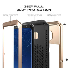 Cargar imagen en el visor de la galería, Galaxy Note 8  Case, PUNKcase Metallic Gold Shockproof  Slim Metal Armor Case (Color in image: silver)

