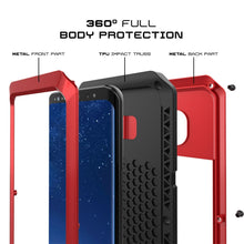 Cargar imagen en el visor de la galería, Galaxy Note 8  Case, PUNKcase Metallic Red Shockproof  Slim Metal Armor Case (Color in image: silver)
